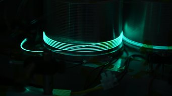 Fiber lasers are – due to their special beam properties – expected to be used in future gravitational-wave detectors, which will listen ten times more sensitively for gravitational waves. Fiber lasers are – due to their special beam properties – expected to be used in future gravitational-wave detectors, which will listen ten times more sensitively for gravitational waves.