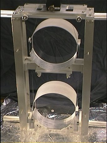 The suspended test mass. The suspended test mass.