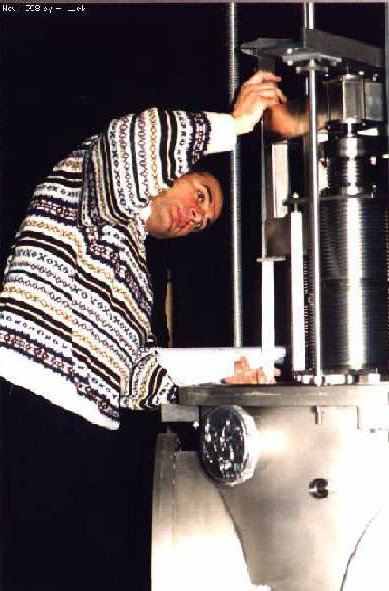 Mike adjusts the fit of the top plate.