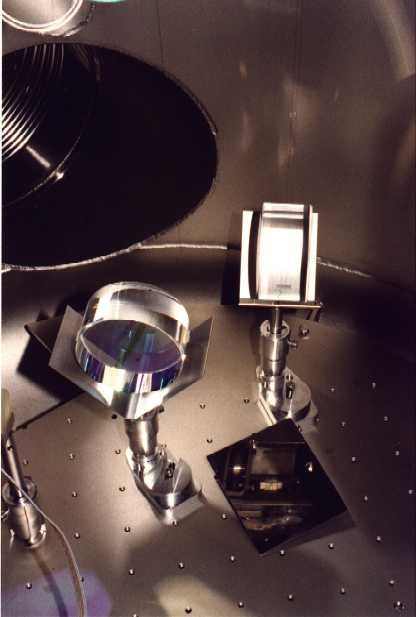 Pick-off mirror, MMC1a, MMC1c, and stainless steel mirror with camera viewport in the back.