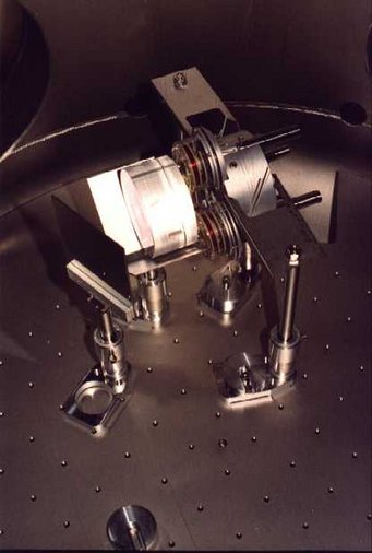 Mirror MMC2b with coils and reaction mass. Mirror MMC2b with coils and reaction mass.