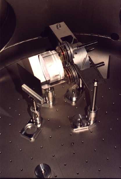 Mirror MMC2b with coils and reaction mass.