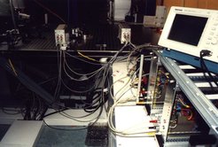 Cameras and electronics for the auto-alignment.