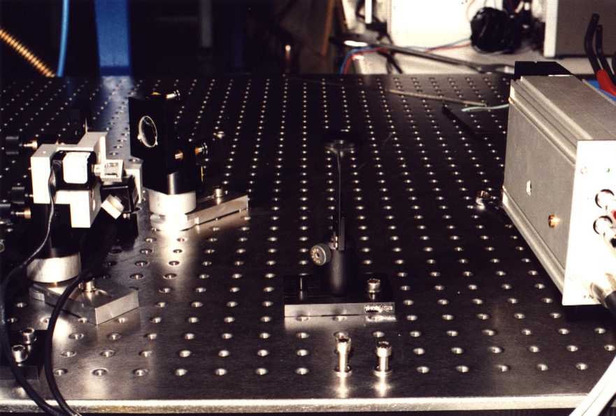 On the left: galvo-scanner, on the right: camera.