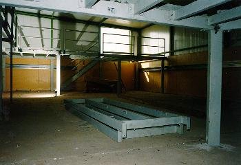 Inside the central station. View from below.
