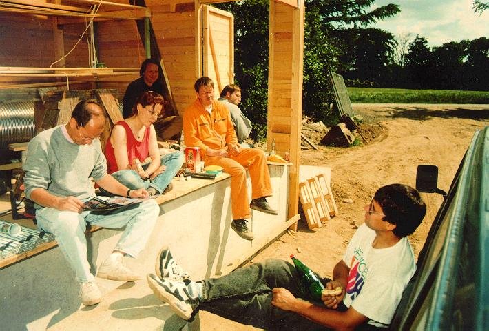 …teatime. (from left to right: Mathias, Michaela, Michael, Andreas, Hans, Benno)