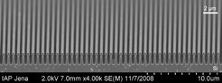 Etched nanostructured surface of the silicon mirror